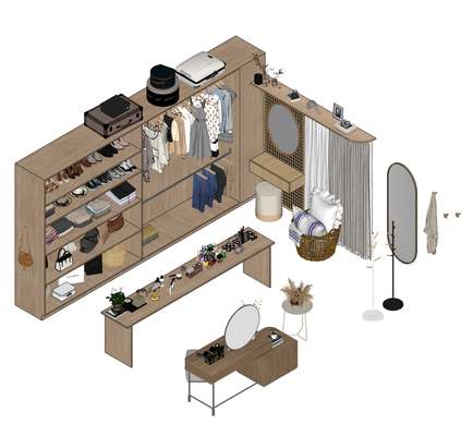 Blocos SketchUp — Closet